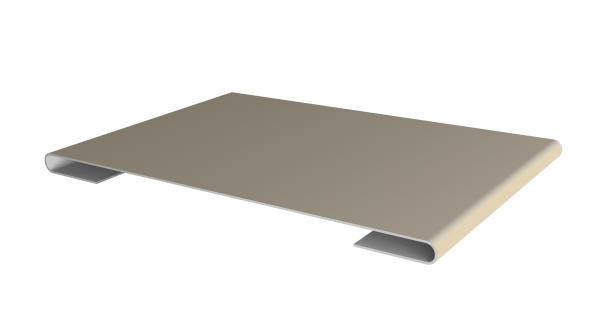 Планка стыковочная 0,5 Satin с пленкой RAL 1015 светлая слоновая кость (3м)