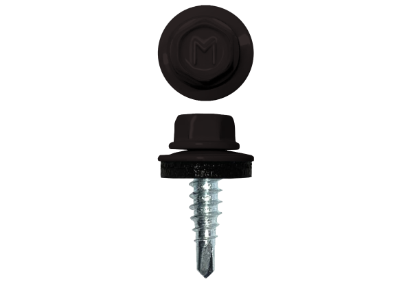 Саморез по металлу Daxmer 4,8х19 RAL 9005 (250) сверло №2