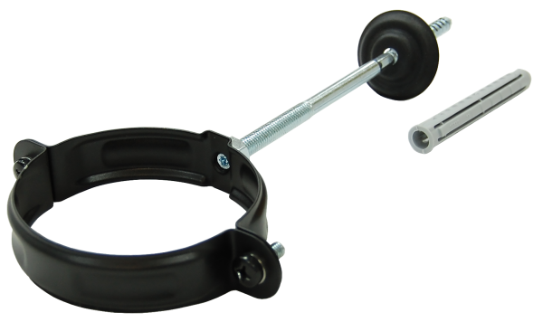 Хомут трубы GL PU Matt 90 мм RAL 9005 черный