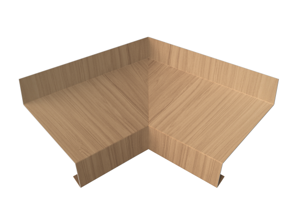Угол отлива внутренний 50 0,45 Print Elite с пленкой Honey Wood TwinColor