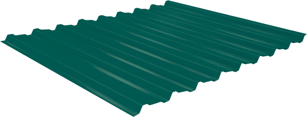 Профнастил Estet C19 0,5 PE-Double RAL 6005 зеленый мох