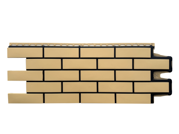 Фасадная панель Grand Line Клинкерный кирпич Design песочный со швом RAL 9005