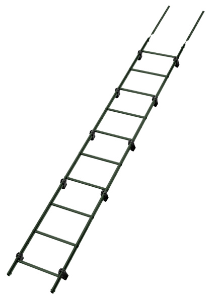 Лестница кровельная Grand Line RAL 6020 2,76м
