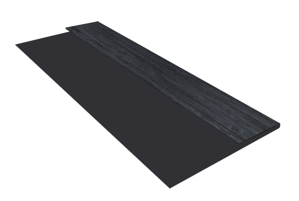 Планка стартовая Блок-Хаус new Grand Line 0,45 Print Premium Grey Wood TwinColor (2м)