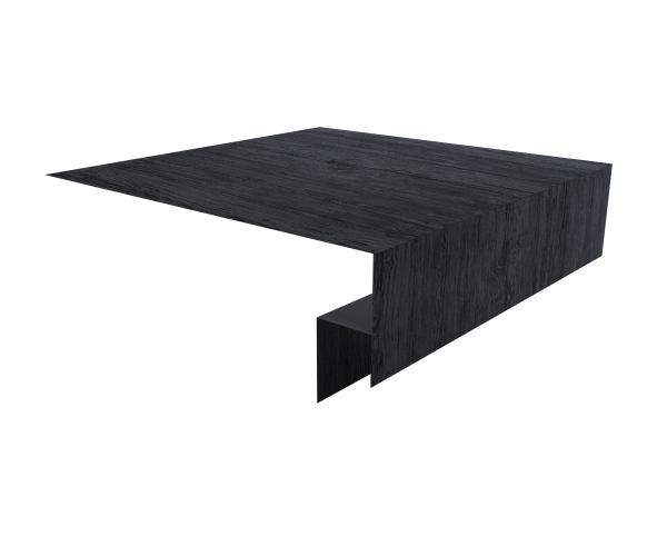 Планка околооконная сложная Блок-Хаус new Grand Line 250х50х27 (j-фаска) 0,45 Print Premium Grey Wood TwinColor (2м)