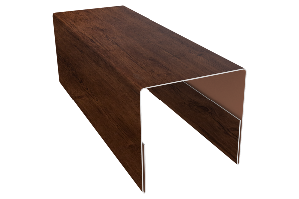 Планка П-образная заборная 20 0,45 Print Premium Cherry Wood Fresh TwinColor (2м)