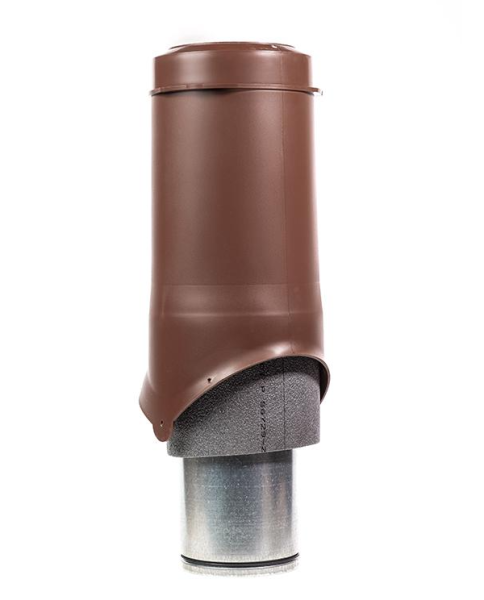 Выход вентиляции Krovent Pipe-VT 150 изолированный коричневый