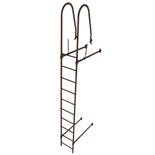 Лестница стеновая Grand Line RAL 8017 2,76м