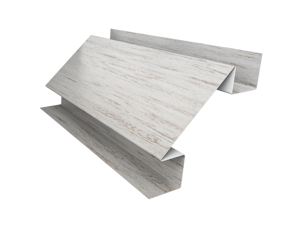 Угол внутренний сложный 75мм 0,45 Print Elite Snow Wood TwinColor (2м)