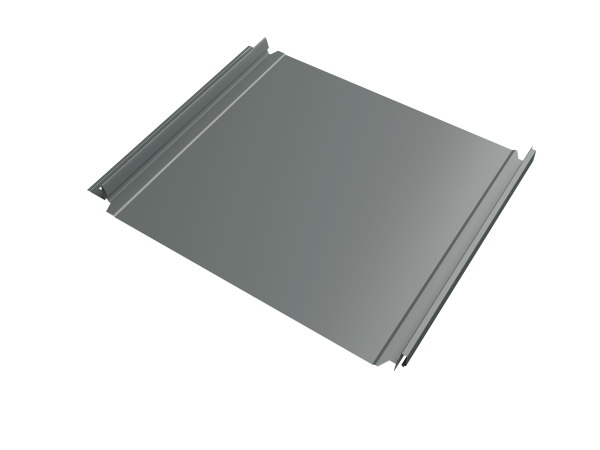 Кликфальц Double Pro Grand Line 0,45 PE с пленкой на замках RAL 7005 мышино-серый