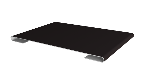 Планка стыковочная 0,5 Satin Matt TX RAL 9005 черный (2м)