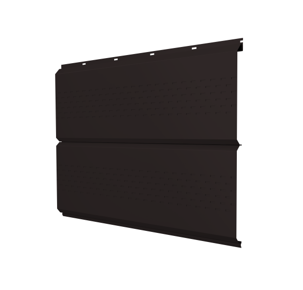 Софит ЭкоБрус new c перфорацией 0,5 Satin Matt TX с пленкой RAL 9005 черный