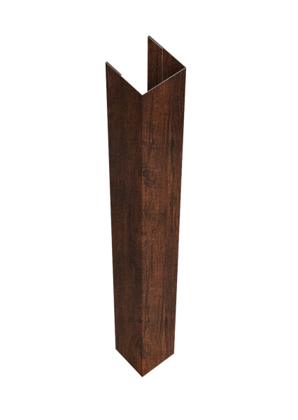 Стойка жалюзи Texas для монтажа с крепежным вкладышем 0,45 Print-Double Premium Cherry Wood Dark F (1,8м)