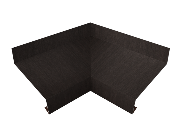 Угол отлива внутренний 50 0,45 Print Elite с пленкой Coffee Wood TwinColor