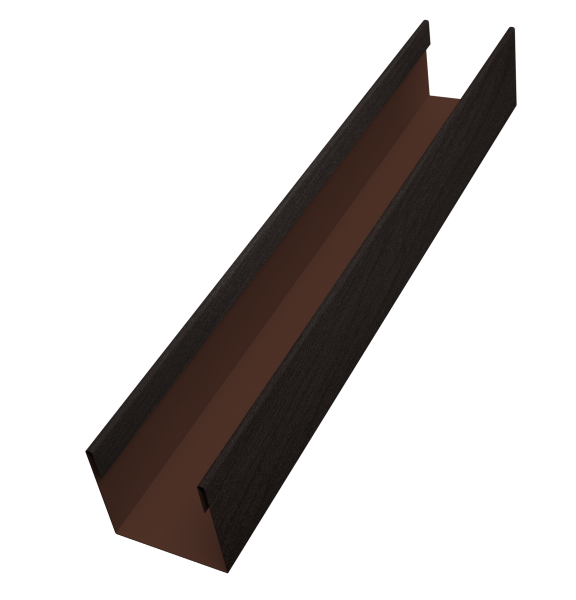 Стойка жалюзи Milan Slim 0,45 Print Elite Coffee Wood TwinColor (2,5м)