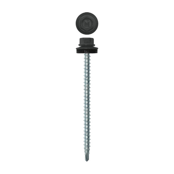 Саморез кровельный Daxmer 4,8х70 (100шт) сверло №1 RAL 7016