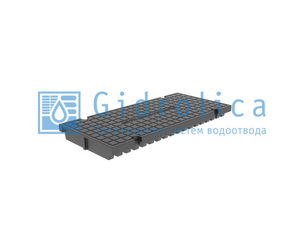 Крышка глухая для лотка водоотводного Gidrolica Pro КЛ-20.23,8.50 - пластиковая, кл. С250 (526)