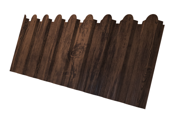Профнастил С20A фигурный 0,45 Print-Double Elite Antique Wood