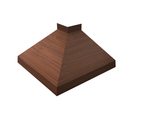 Угол отлива внешний 100 0,45 Print Elite с пленкой Choco Wood TwinColor