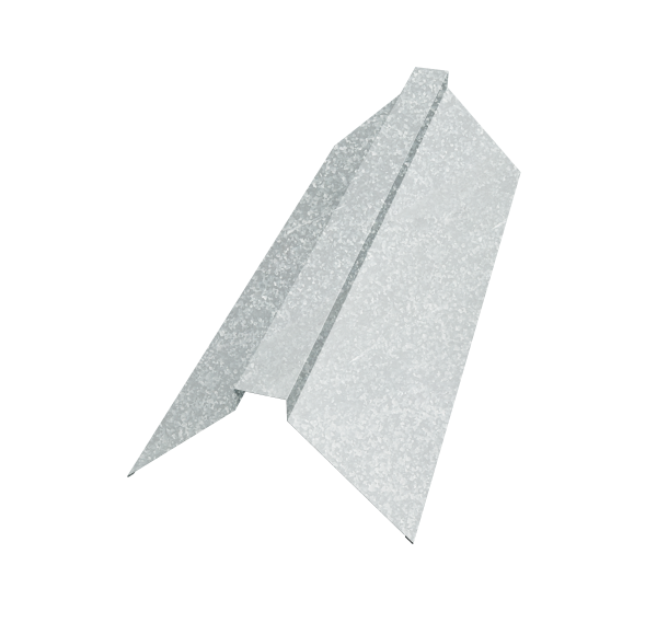 Планка конька плоского 175х50х175 0,6 Zn (2м)