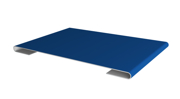 Планка стыковочная 0,5 Satin с пленкой RAL 5005 сигнальный синий (3м)