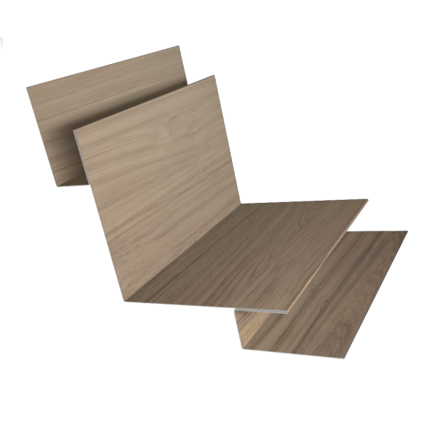 Угол внутренний сложный 90 град. 0,45 Print Elite Honey Wood TwinColor (2м)