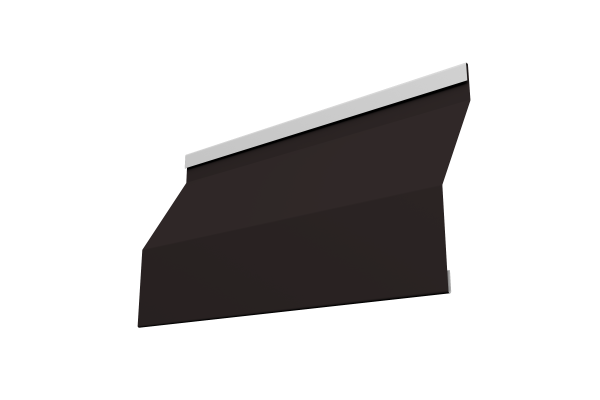 Ламель забора жалюзи Milan Slim 0,5 Satin Matt TX RAL 9005 черный