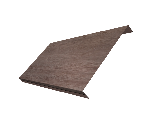 Ламель обратная 200 забора жалюзи Texas 0,45 Print Elite White Wood TwinColor