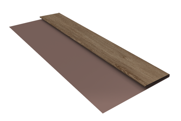 Планка стартовая Блок-Хаус new Grand Line 0,45 Print Elite White Wood TwinColor (3м)
