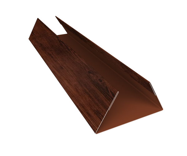 Планка стыковочная составная нижняя 0,45 Print Elite Cherry Wood TwinColor (3м)