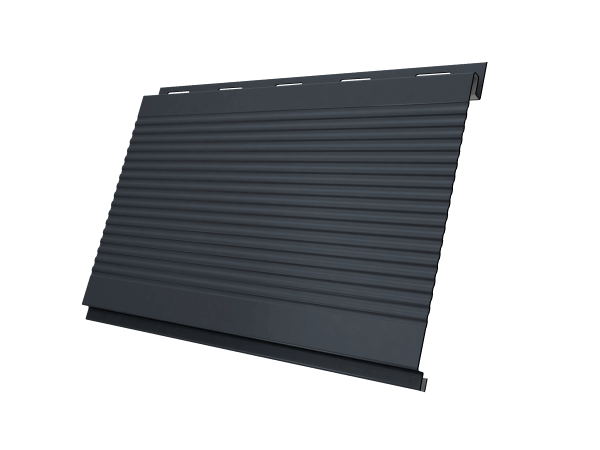 Вертикаль 0,2 Grand Line gofr 0,5 PurPro Matt 275 с пленкой RAL 7024 мокрый асфальт