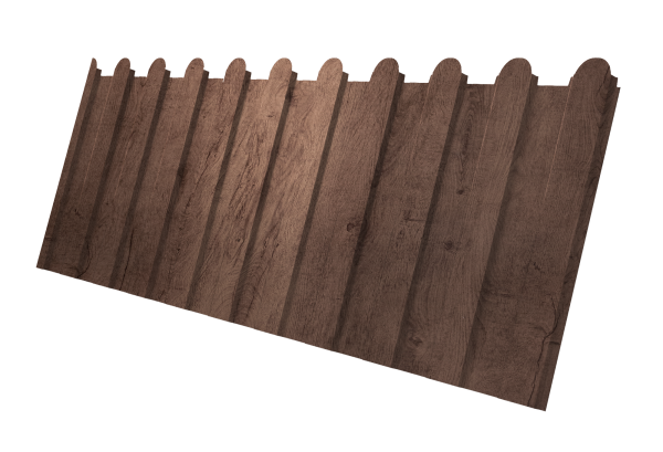 Профнастил С8A v01 фигурный 0,45 Print Premium Almond Wood Fresh