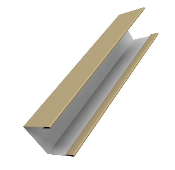 Крышка жалюзи Milan Slim 0,45 PE RAL 1014 слоновая кость (2,5м)