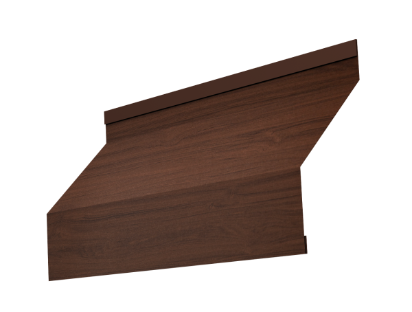 Ламель забора жалюзи Milan new 0,45 Print Elite с пленкой Choco Wood TwinColor