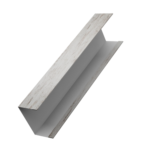 Крышка жалюзи Milan, Tokyo (для калиток, ворот) 0,45 Print Elite Snow Wood TwinColor (2,5м)