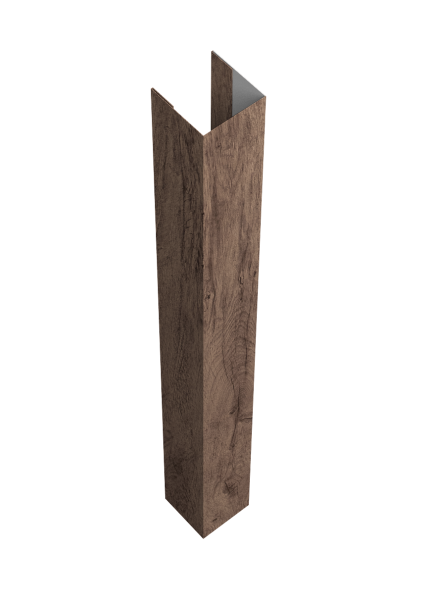Стойка жалюзи Texas для монтажа с крепежным вкладышем 0,45 Print Premium Almond Wood Fresh (3м)