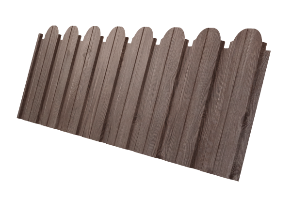 Профнастил C10B фигурный 0,45 Print Elite White Wood TwinColor