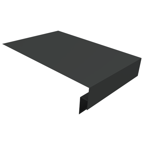 Планка околооконная сложная Кликфальц Pro 0,45 PE-Double с пленкой RAL 7016 антрацитово-серый (3м)