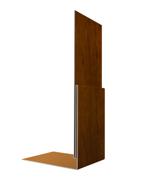 Планка приемная оконная 0,4 Print Premium Golden Wood Intense FTC (2м)