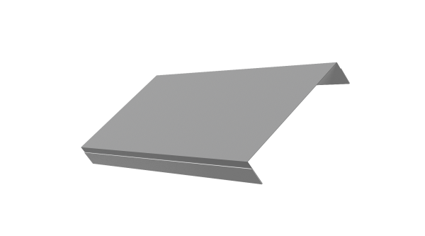 Ламель обратная 150 забора жалюзи Texas 0,5 Satin RAL 9006 бело-алюминиевый