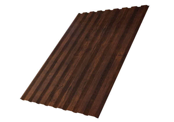 Профнастил С20A 0,45 Print Premium Cherry Wood Dark FTC
