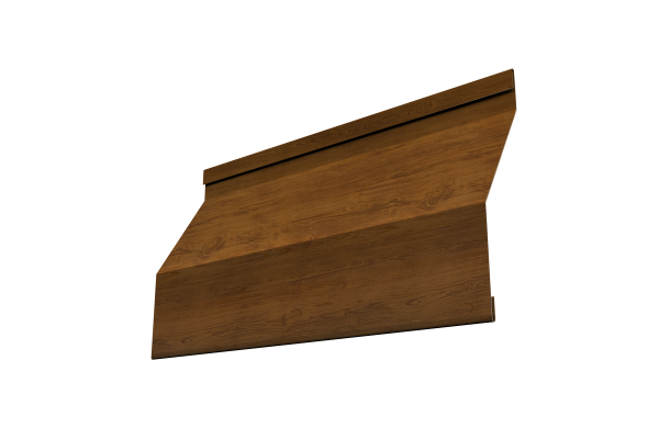 Ламель забора жалюзи Milan Slim 0,45 Print-double Elite Golden Wood