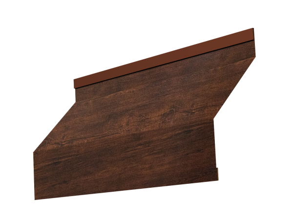 Ламель забора жалюзи Milan new 0,45 Print Premium с пленкой Cherry Wood Dark FTC