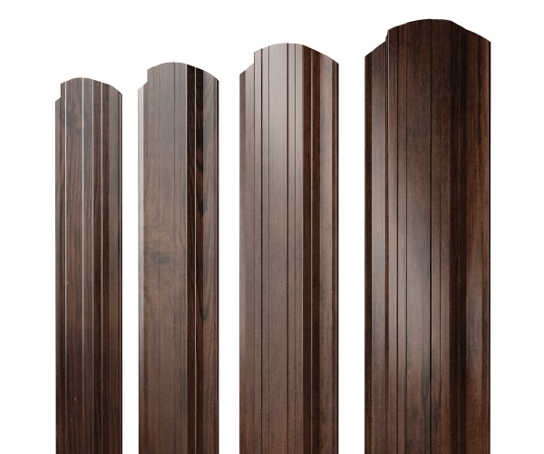 Штакетник Прямоугольный фигурный 0,45 Print Elite Cherry Wood TwinColor