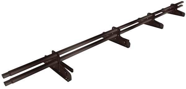 Снегозадержатель трубчатый под фальц Premium 45х25 RAL 8017 (3м)ОЦ