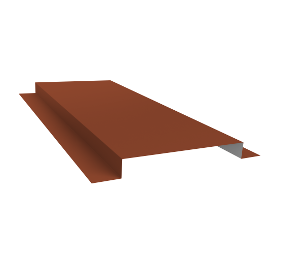 Планка кожуха сегментного 150 0,5 Satin с пленкой RAL 8004 терракота (2м)