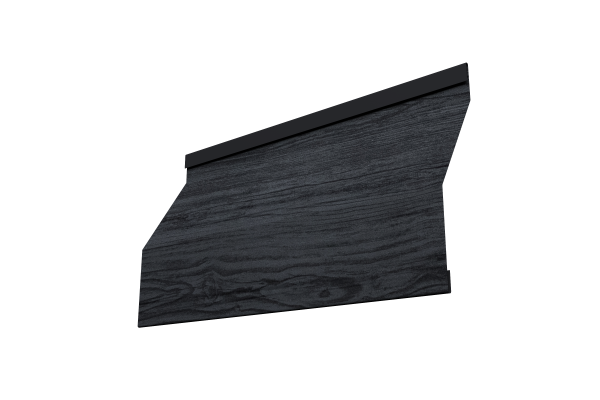 Ламель забора жалюзи Milan Slim 0,45 Print Premium Grey Wood TwinColor