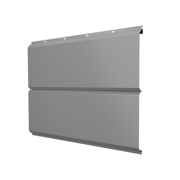 ЭкоБрус new 0,5 Satin с пленкой RAL 9006 бело-алюминиевый