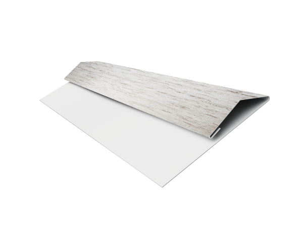 Планка стартово-финишная Экобрус Grand Line 0,45 Print Elite Snow Wood TwinColor (2м)