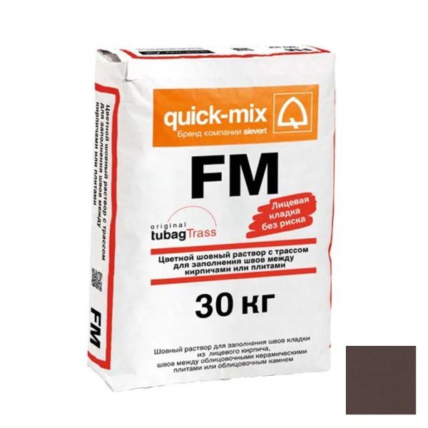 Смесь цветная для швов quick-mix FM.F, темно-кор. 30 кг
